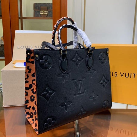 Lv On The Go Leopard Crafted Bag