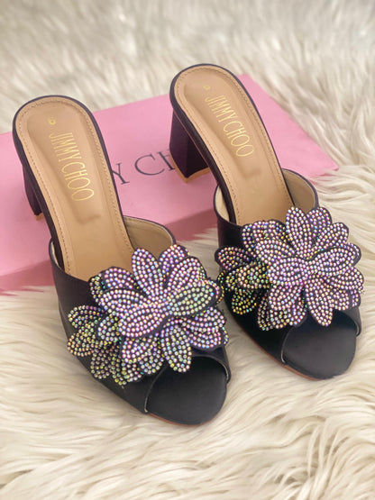 Jimmy Choo Floral Block Heels