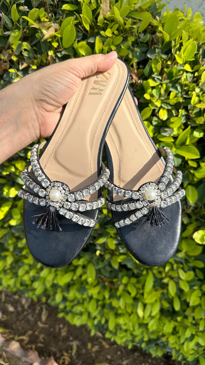 Zara Tassle Sandals