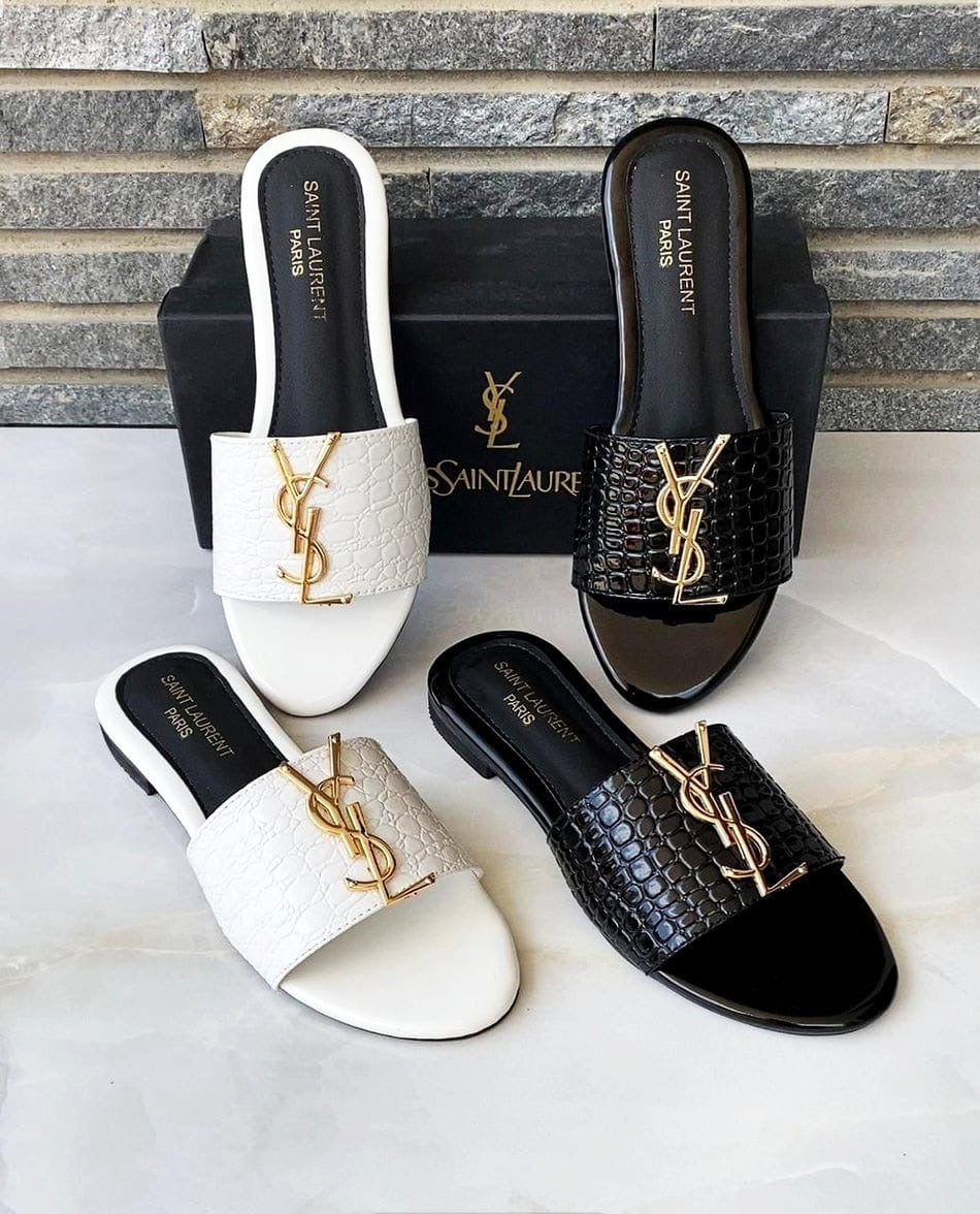 Saint Laurent Crocodile Sandals