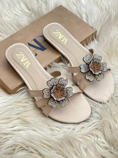 Zara Floral Signature Sandals