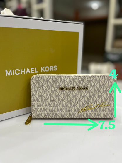 Michael Kors Signature Leather Crafted Wallet
