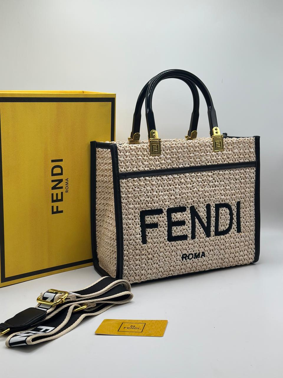 Fendi Canvas Tote Bag