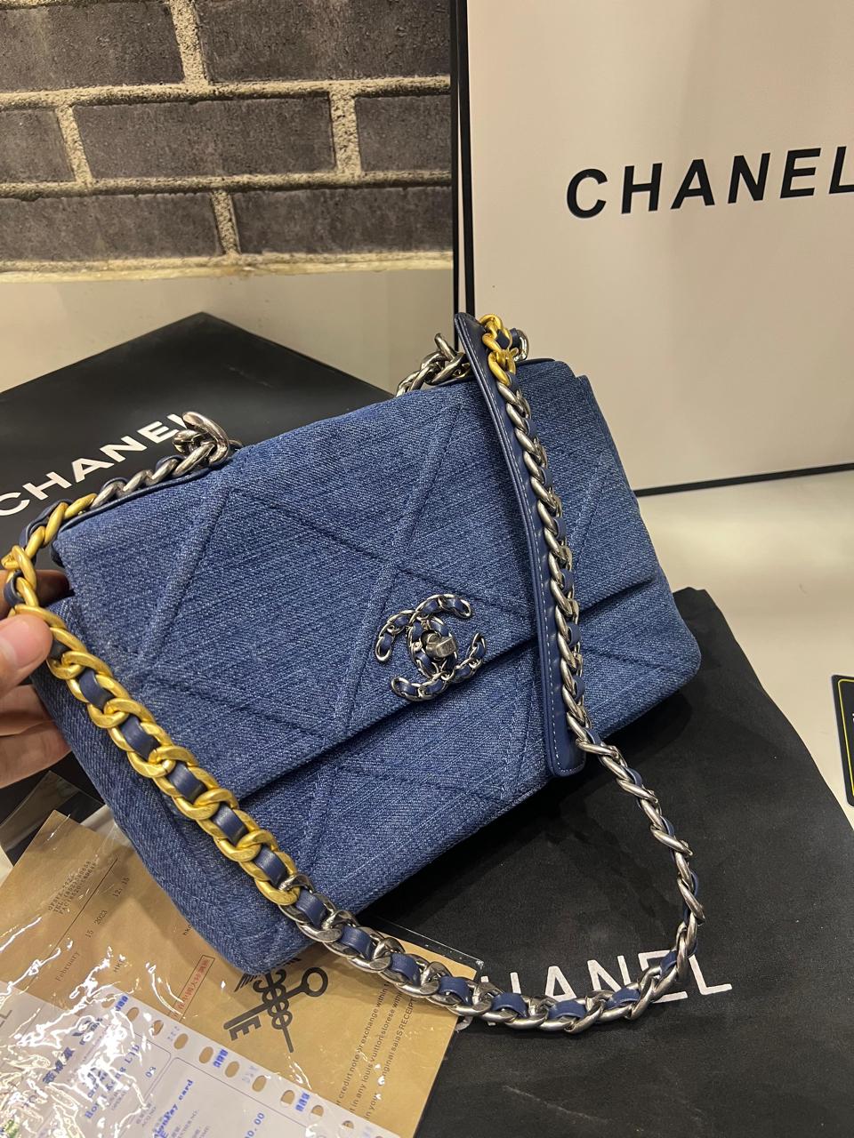 Premium Quality Chanel'19  Denim  Quilted Flap Bag