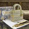 Dior Lady Lite Pale Toile De Jouy Embroidery