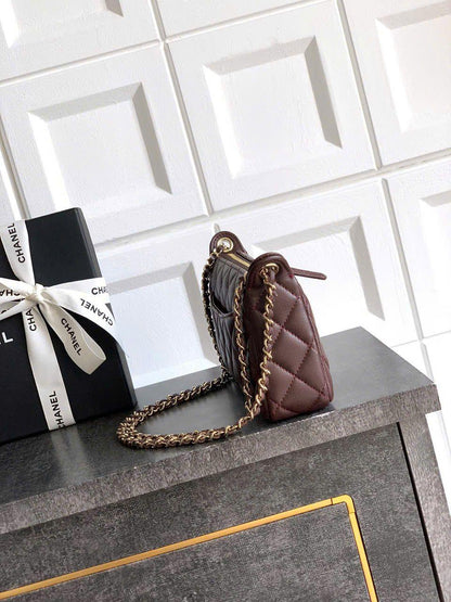 Chanel 25A Double Chain Bag Caviar