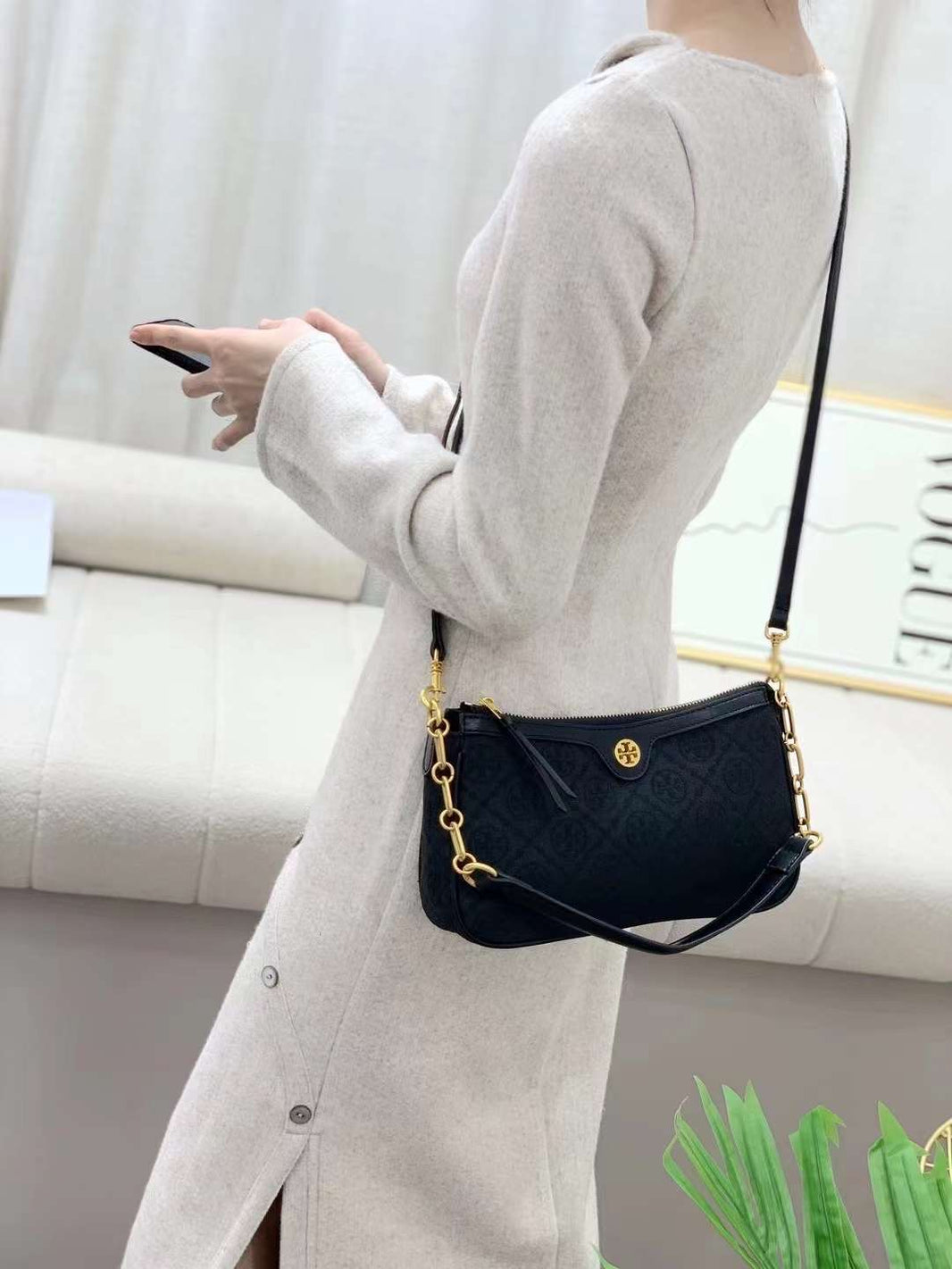 Tory Burch Jacquard Studio Bag