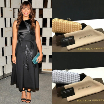 Bottega Veneta Satin Large Clutch