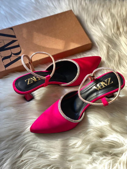 Zara Miasa Suede Heels