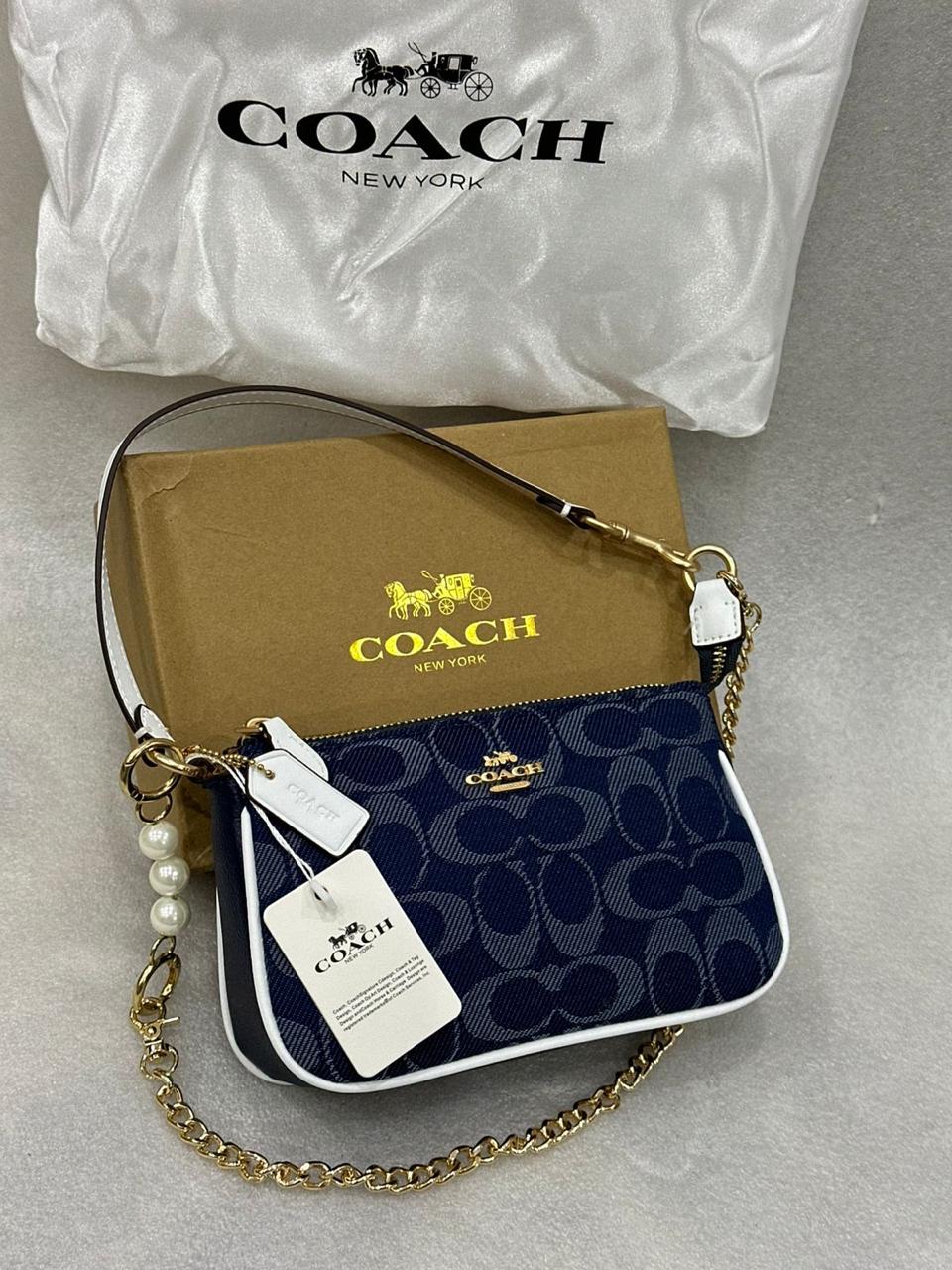 Coach Mm Pearl Strap Shoulder Bag