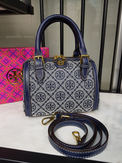 Tory Burch Mini T Monogram Barrel Bag
