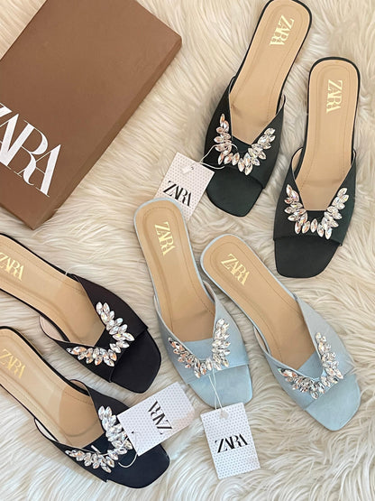 Zara Summer Stone Sandals