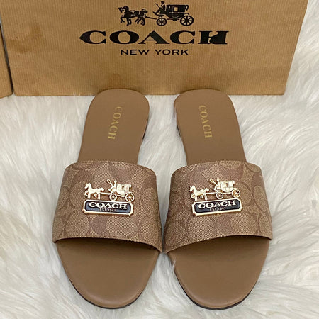 Coach Leather Crafted Sandals