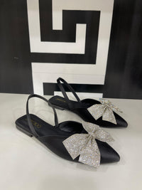 Jimmy Choo Rhinestone Flat Mules