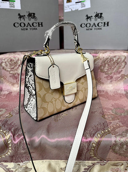 Coach Pepper Satchel Signature Bag