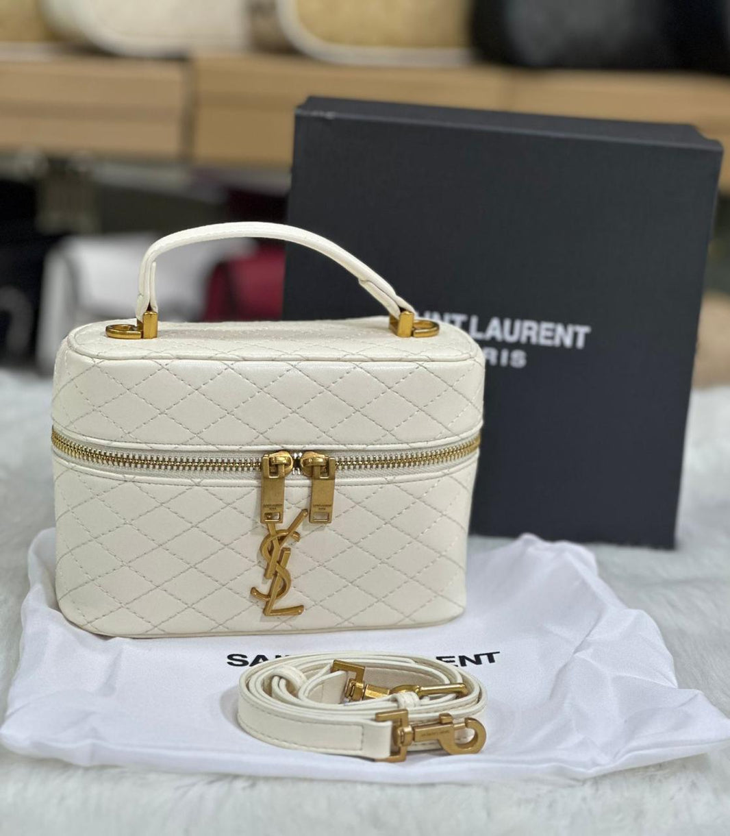 Ysl Top Handle Box Bag