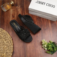 Jimmy Choo Butterfly Platform Wedges