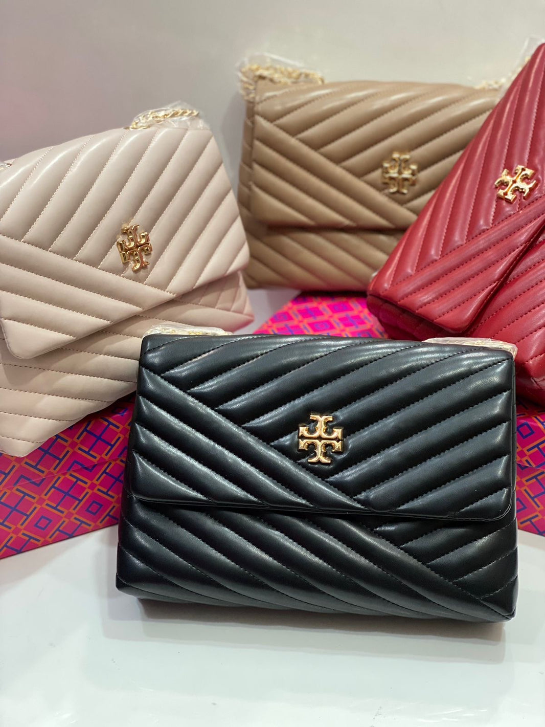 Tory Burch Kira Chevron Convertible Bag