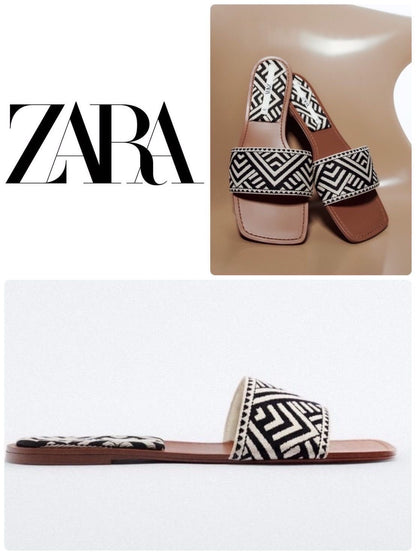 Zara Zebra Flats