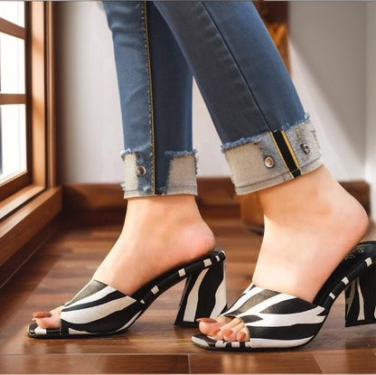 Zara Zebra Heels