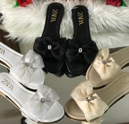 Zara Bow Tissue Flats