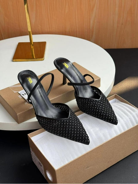 Zara Pearl Heels