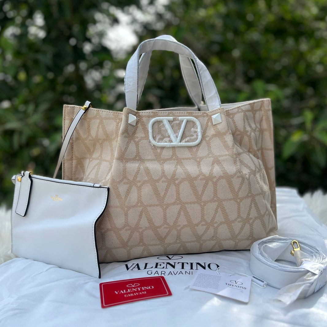 Valentino Cowhide Quilted Tote
