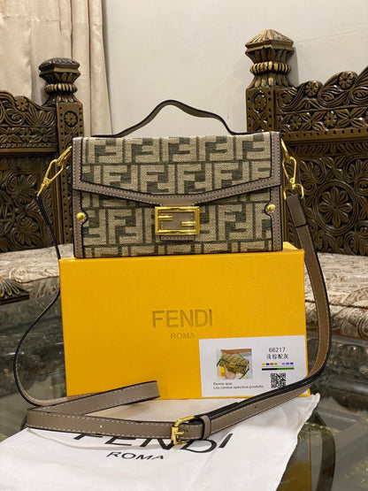 Fendi Canvas Double F Crossbody