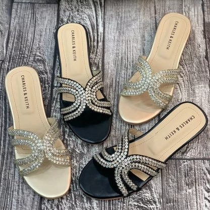 Charles & Keith Embroided Sandals