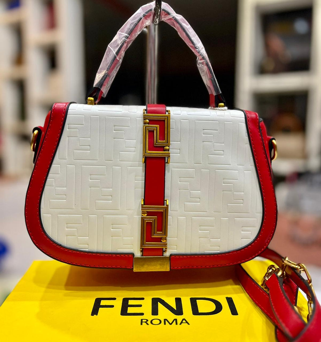 Fendi Embossed Crossbody