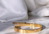 Gold Cartier Bangle w Diamond