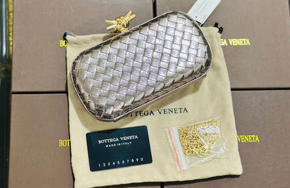 Bottega Veneta Patent Clutch