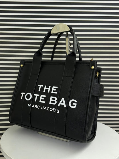 Marc Jacob Cowhide Leather Crafted Tote Solids