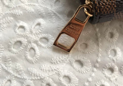 Louis Vuitton Leather Crafted Zipper Wallet