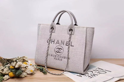 Chanel Canvas Deauville Bag
