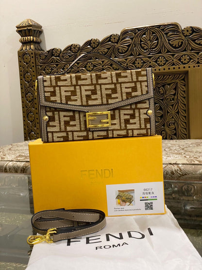 Fendi Canvas Double F Crossbody