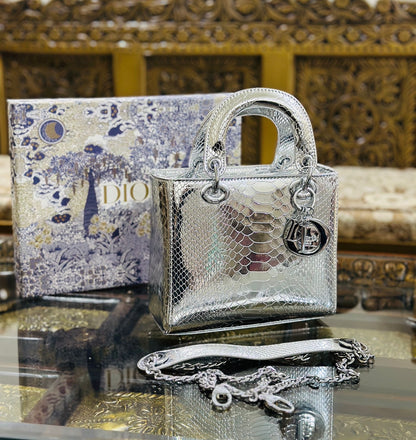 Christian Dior Patent Lady Dior Snake