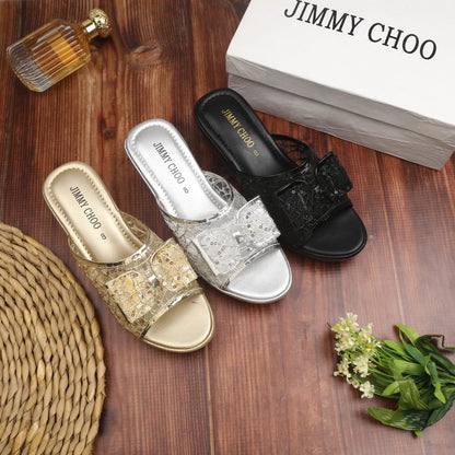 Jimmy Choo Butterfly Platform Wedges