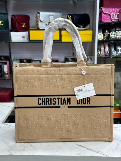 Christian Dior Leather Tote Bag
