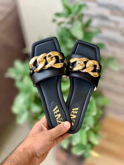 Zara Chain Flats