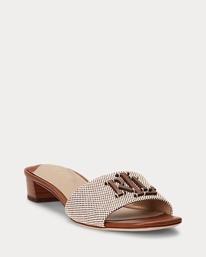 Ralph Lauren Leather Crafted Block Heel