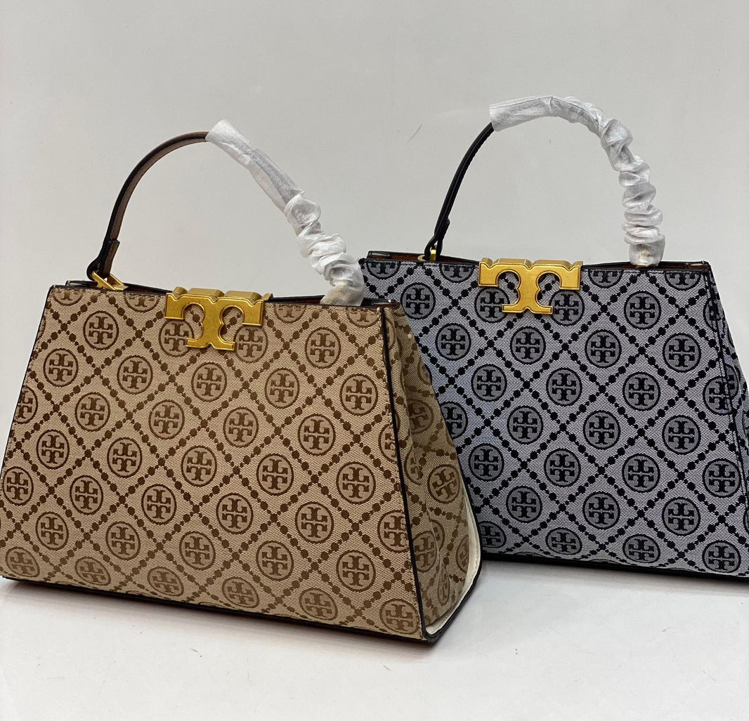 Tory Burch Eleanor Spazzolato Canvas Bag