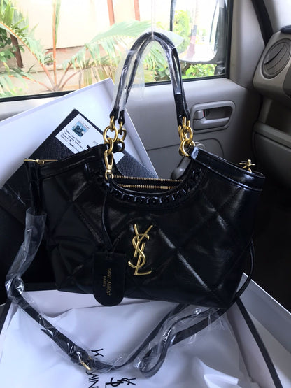 Saint Laurent Quilted MM Q Tote