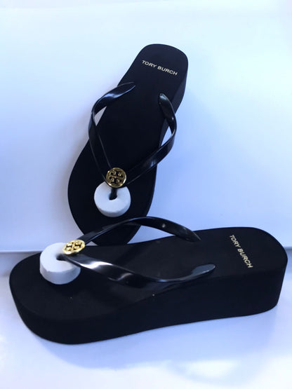 Tory Burch Black Wedges