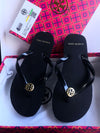 Tory Burch Black Basic Flip Flops