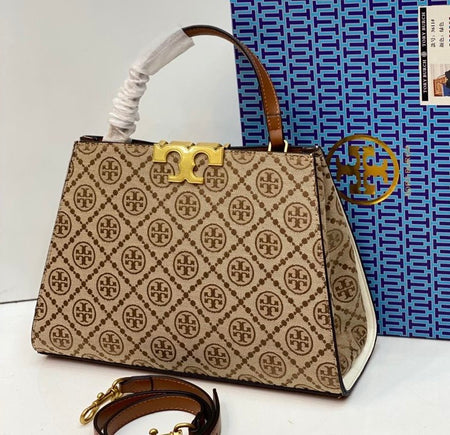 Tory Burch Eleanor Spazzolato Canvas Bag