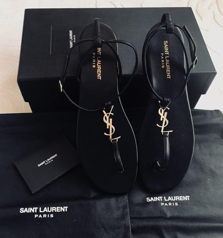 Saint Laurent Black Patent Crossovers