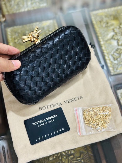 Bottega Veneta Patent Clutch