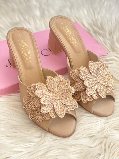 Jimmy Choo Floral Block Heels