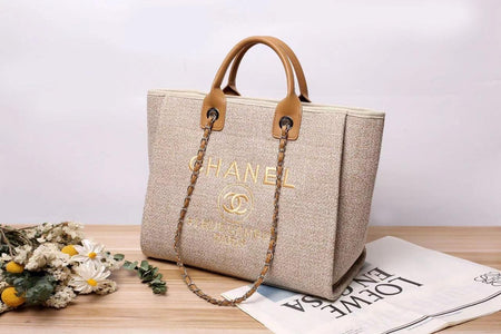 Chanel Canvas Deauville Bag